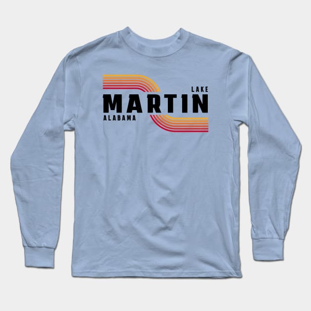 Lake Martin 80's Retro Long Sleeve T-Shirt by Alabama Lake Life